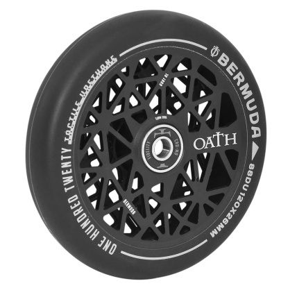 Bermuda 120mm x 24mm Anodised Satin Black Scooter Wheel